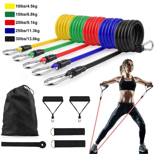 11Pcs Set Latex Resistance Bands