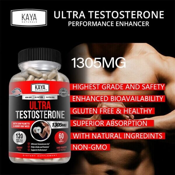 Testosterone Booster For Men Enhancement Estrogen Blocker Enlarg penies growth Supplements - Image 2
