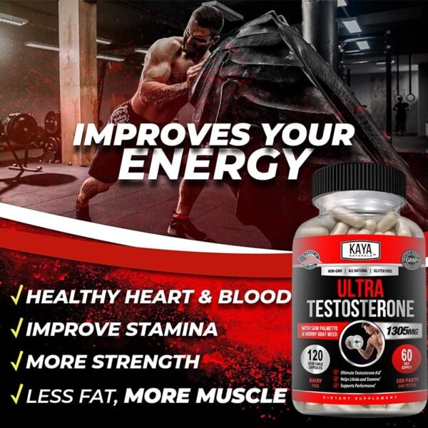Testosterone Booster For Men Enhancement Estrogen Blocker Enlarg penies growth Supplements - Image 4